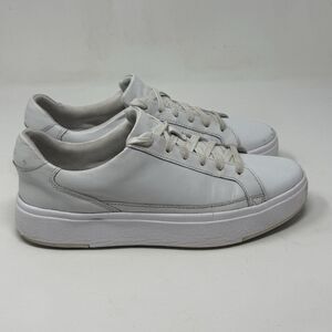 Kizik Vegas Sneakers Womens 8 White Leather Handsfree Lace Up Casual Shoes